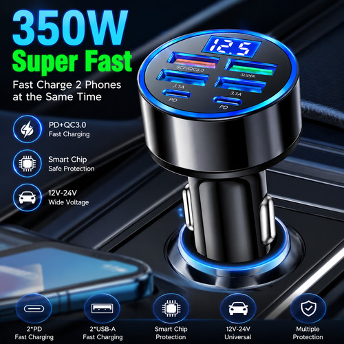Caricabatteria auto 350 w - caricabatteria,